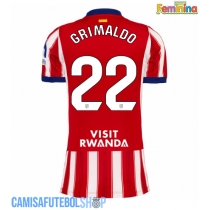 Camisa de time de futebol Atletico Madrid Alejandro Grimaldo #22 Replicas 1º Equipamento Feminina 2026-27 Manga Curta